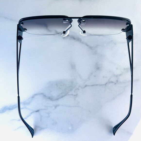 OTRA Mimi Aviator Sunglasses Black Metal Frame Purple Graduated Lens 100% UV - Picture 5 of 13